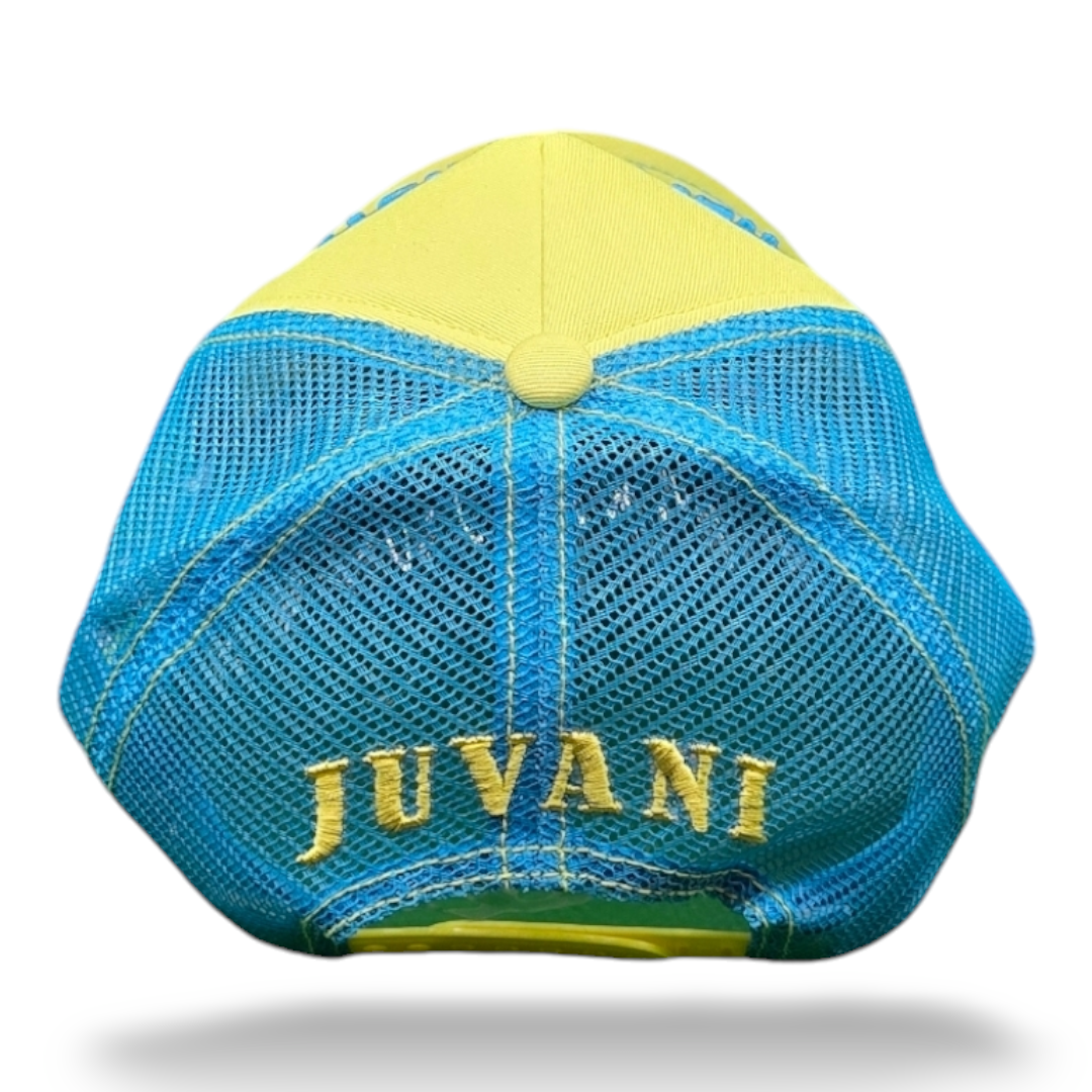 Hello Dubai / Yellow, Blue Mesh Juvani