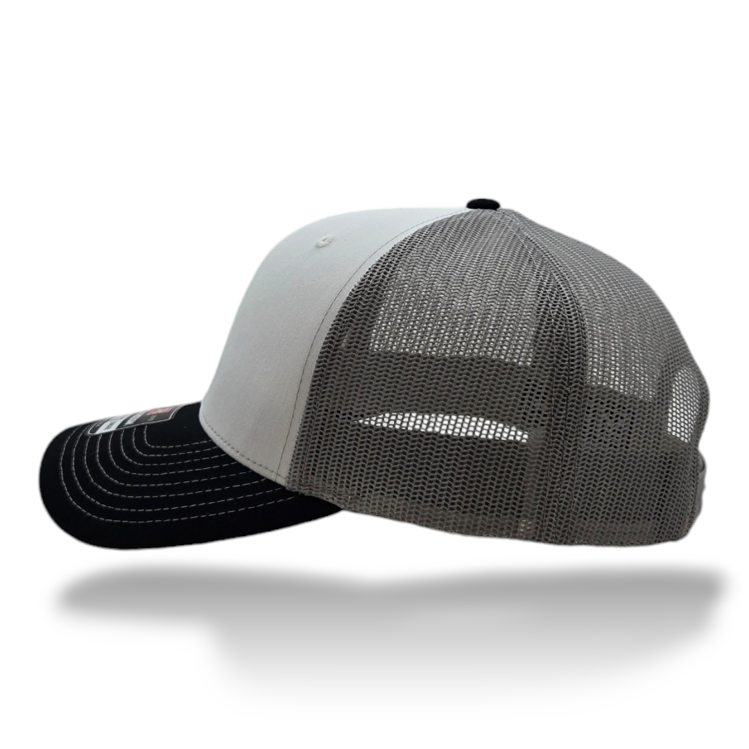 Tri-Color: White, Black, Heather Grey Mesh Richardson 112