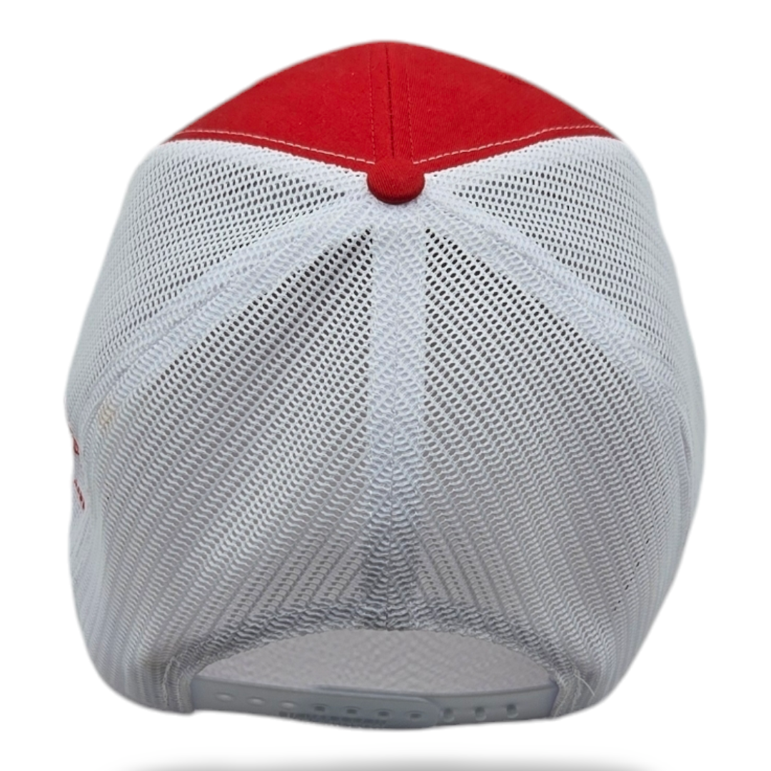 Split: Red & White Mesh Richardson 112