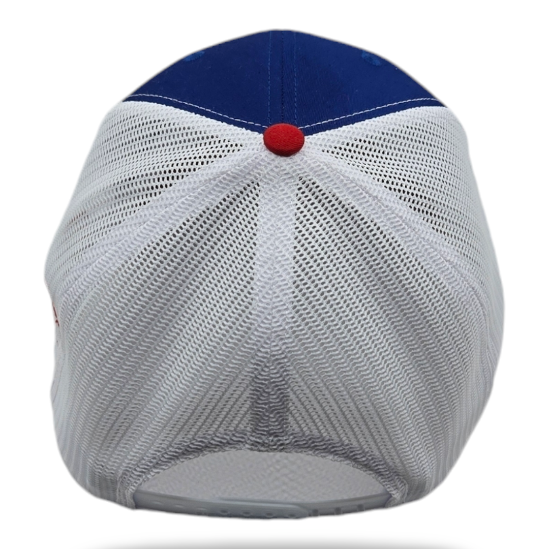 Tri-Color: Royal, Red, & White Mesh Richardson 112